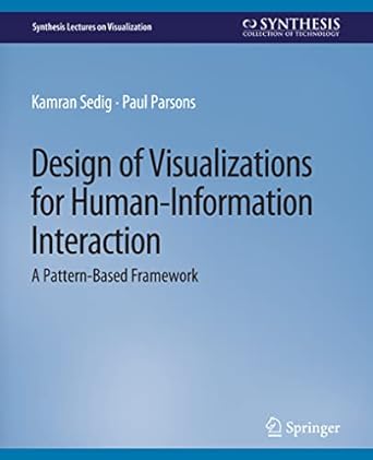 design of visualizations for human information interaction a pattern based framework 1st edition kamran