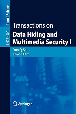 transactions on data hiding and multimedia security i 2006 edition yun q. shi 354049071x, 978-3540490715