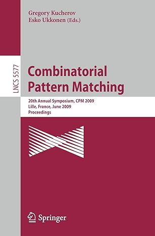 combinatorial pattern matching 20th annual symposium cpm 2009 lille france june 22 24 2009 proceedings 2009