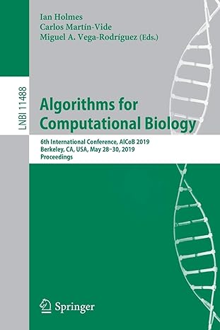 algorithms for computational biology 6th international conference alcob 2019 berkeley ca usa may 28 30 2019