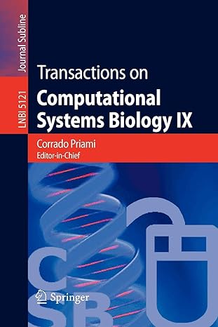 transactions on computational systems biology ix 2008 edition corrado priami 3540887644, 978-3540887645