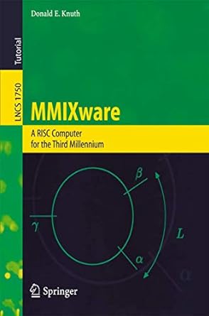 mmixware a risc computer for the third millennium 1st edition donald e. knuth 3540669388, 978-3540669388