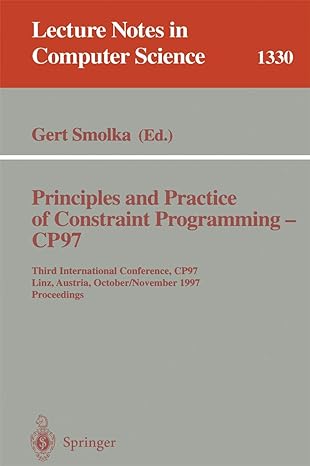 principles and practice of constraint programming cp97 third international conference cp97 linz austria