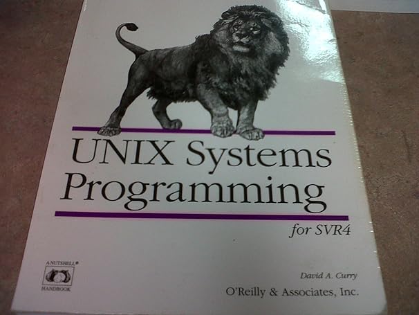 unix system programming for system vr4 1st edition dave curry 1565921631, 978-1565921634