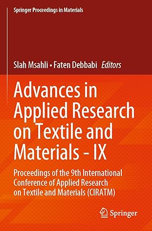 advances in applied research on textile and materials ix proceedings of the 9th international conference of