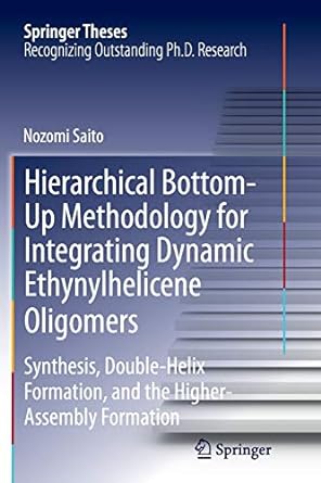 hierarchical bottom up methodology for integrating dynamic ethynylhelicene oligomers synthesis double helix