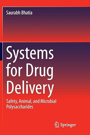 systems for drug delivery safety animal and microbial polysaccharides 1st edition saurabh bhatia 3319824651,