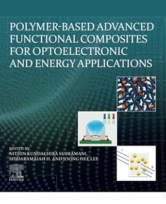 polymer based advanced functional composites for optoelectronic and energy applications 1st edition nithin