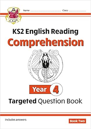 new ks2 english targeted question book year 4 comprehension book 2 1st edition cgp books 1782946713,