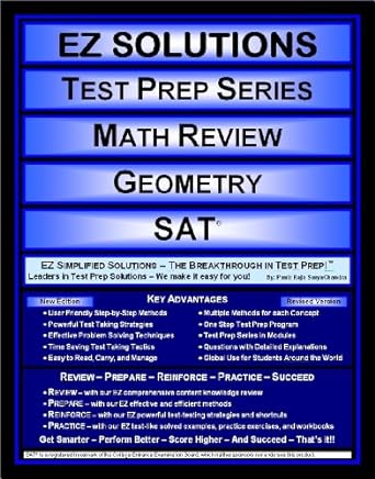 ez solutions test prep series math review geometry sat 1st edition punit raja suryachandra ,ez solutions