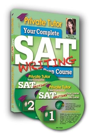 private tutor writing 5 hour interactive sat prep course 2 dvds and book student version edition amy lucas