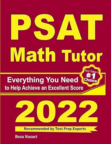 psat math tutor everything you need to help achieve an excellent score 1st edition reza nazari 164612930x,