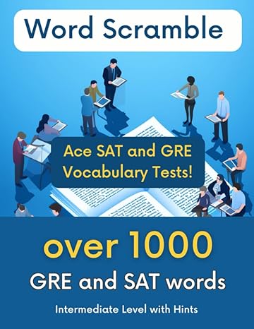 word scramble ace sat and gre vocabulary tests intermediate level 1st edition helena lake 979-8851603686