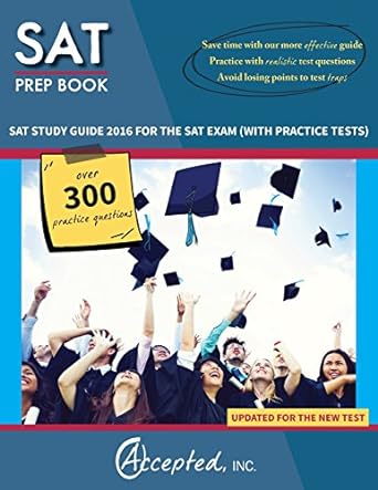 sat prep book sat study guide 20 for the sat exam 1st edition inc. accepted 1941743315, 978-1941743317