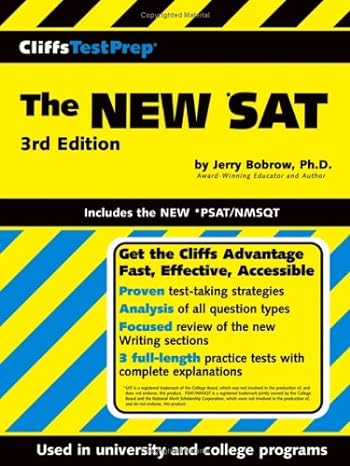 cliffstest prep the new sat 3rd edition jerry bobrow 0764559168, 978-0764559167