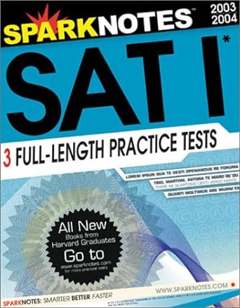 sparknotes guide to the sat and psat 1st edition sparknotes 1586634259, 978-1586634254