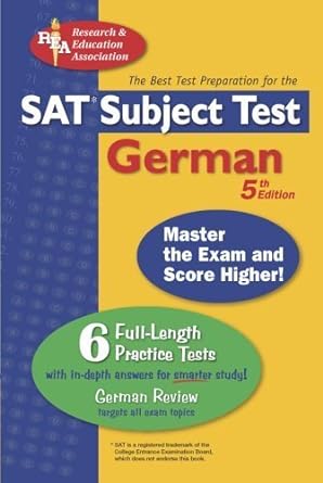 sat subject test german the best test prep for the sat 5th edition m. busges, f. curry, j. v. mcmahon, linda
