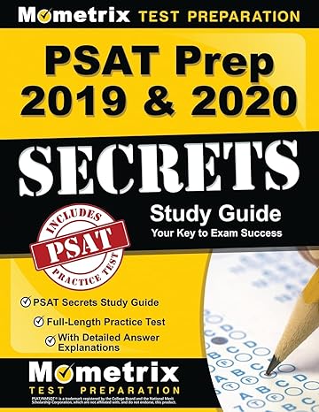 psat prep 2019 and 2020 psat secrets study guide full length practice test with detailed answer explanations
