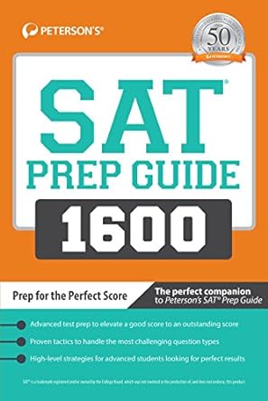sat prep guide 00 prep for the perfect score 1st edition petersons 0768941520, 978-0768941524