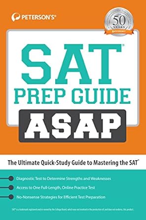 sat prep guide asap the ultimate quick study guide 1st edition petersons 0768941180, 978-0768941180