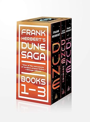 frank herberts dune saga 3 book boxed set dune dune messiah and children of dune  frank herbert 0593201892,