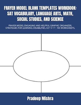frayer model blank templates workbook sat vocabulary language arts math social studies and science frayer