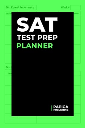 sat test prep planner boost your sat exam scores with this personalized test preparation organizer undated
