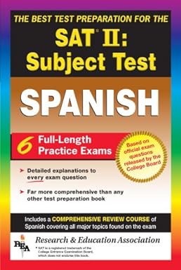 sat ii spanish reading test the best test prep for the sat ii revised edition g. m. hammitt ,ricardo