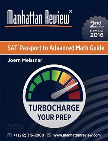 manhattan review sat passport to advanced math guide turbocharge your prep 1st edition joern meissner