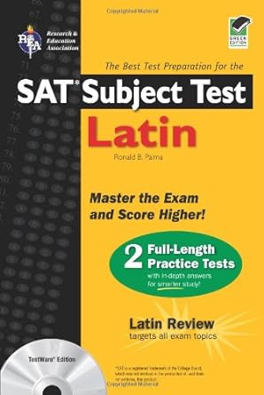 sat subject test latin w/ cd rom the best test prep for prep pap/cdr edition ronald b. palma 0738602531,