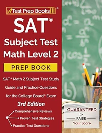 sat subject test math level 2 prep book sat math 2 subject test study guide and practice questions for the
