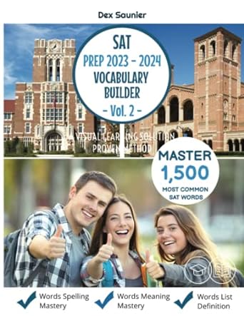 sat prep 2023 2024 vocabulary builder vol 2 master the most common sat vocabulary through visual learning 1st