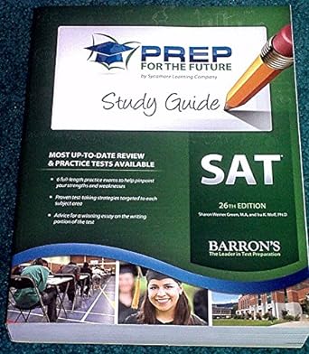 prep for the future sat study guide 1st edition barrons 1438002599, 978-1438002590