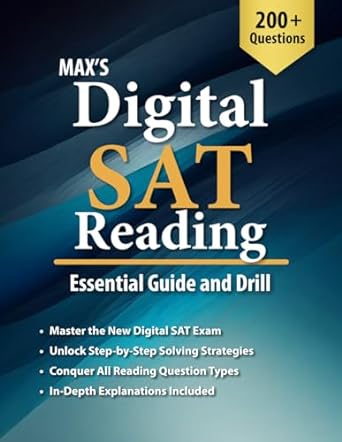 max s digital sat reading essential guide and drill 1st edition max kim 979-8988652632