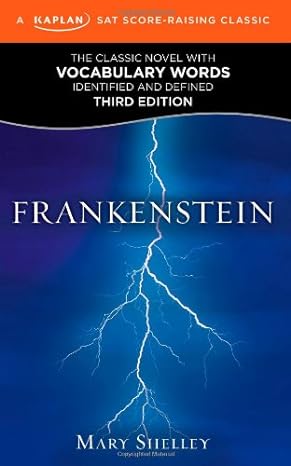 frankenstein a kaplan sat score raising classic 1st edition mary shelley 1607148641