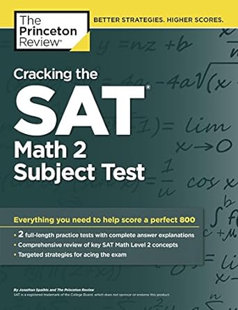 cracking the sat math 2 subject test csm edition princeton review 0804125600, 978-0804125604