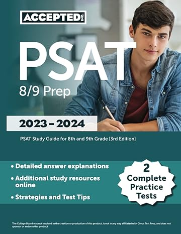 psat 8/9 prep 2023 2024 2 complete practice tests psat study guide for 8th and 9th grade 3rd edition jonathan