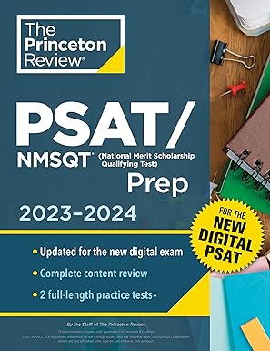 princeton review psat/nmsqt prep 2023 2024 2 practice tests + review + online tools for the new digital psat