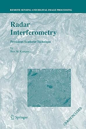 radar interferometry persistent scatterer technique 2006th edition bert m kampes 9401781850, 978-9401781855