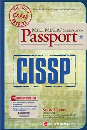 mike meyers cissp certification passport 1st edition shon harris 0072225785, 978-0072225785