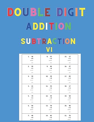 double digit addition and subtraction v1 100 practice pages kindergarten math workbook age 5 12 addition