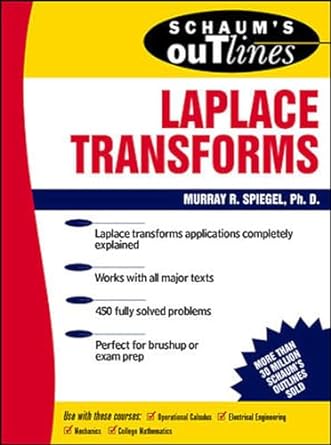 schaums outlines laplace transforms 1st edition murray r spiegel 007060231x, 978-0070602311