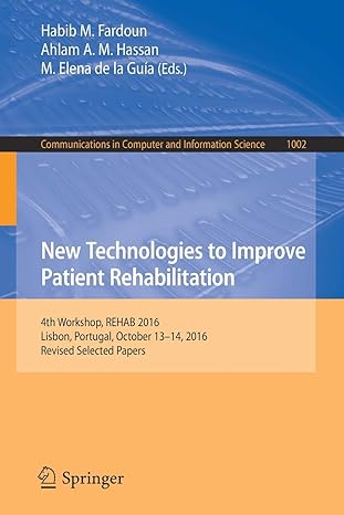 new technologies to improve patient rehabilitation  workshop rehab 20 lisbon portugal october 13 14 20 1st