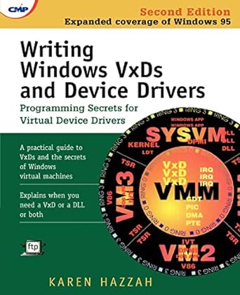 writing windows vxds and device drivers 1st edition karen hazzah 0879304383