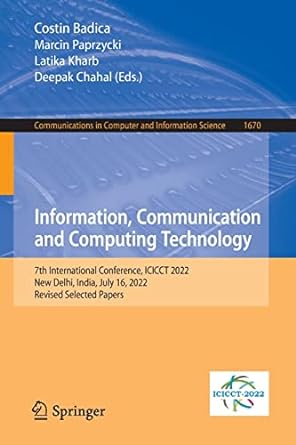information communication and computing technology 7th international conference icicct 2022 new delhi india