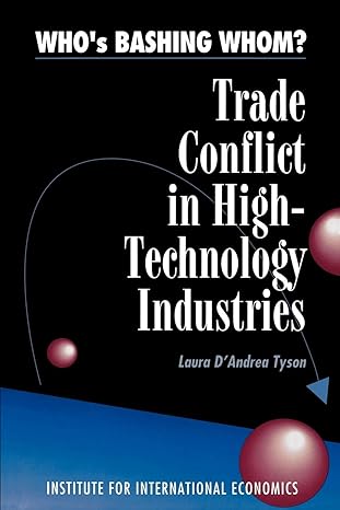 who s bashing whom trade conflict in high technology industries 1st edition laura dandrea tyson 0881321060,