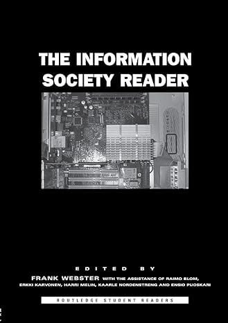 the information society reader 1st edition frank webster 0415319285, 978-0415319287