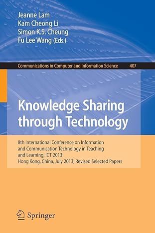 knowledge sharing through technology 8th international conference on information and communication technology