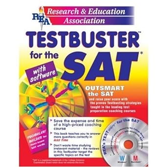 sat testbuster w/ cd rom rea s testbuster for the sat prep 1st edition the editors of rea 0878912940,