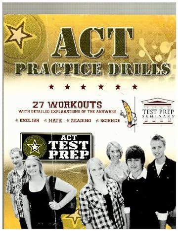 act practice drills 27 workouts workbook and action plan 1st edition test prep seminars b00jwvh0zg